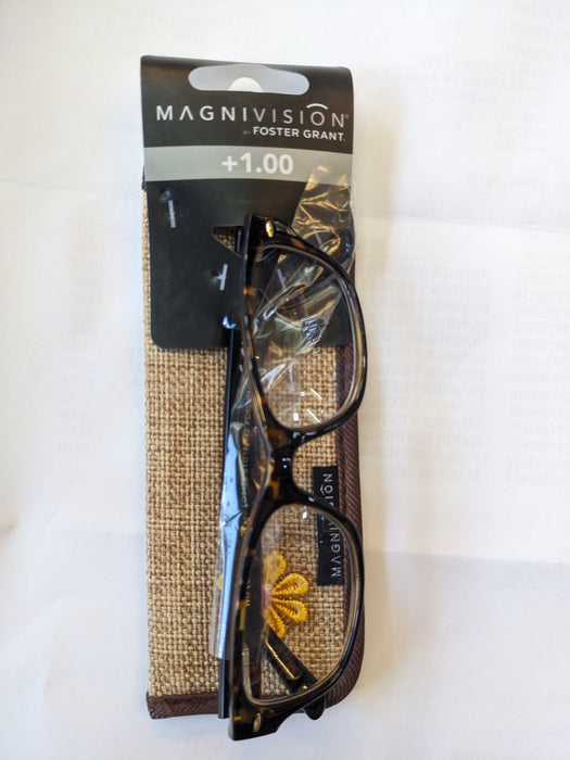 Reading Glasses with case+1.00