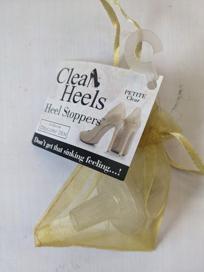 Clean Heels Plain Clear Heel Stoppers Size S&M