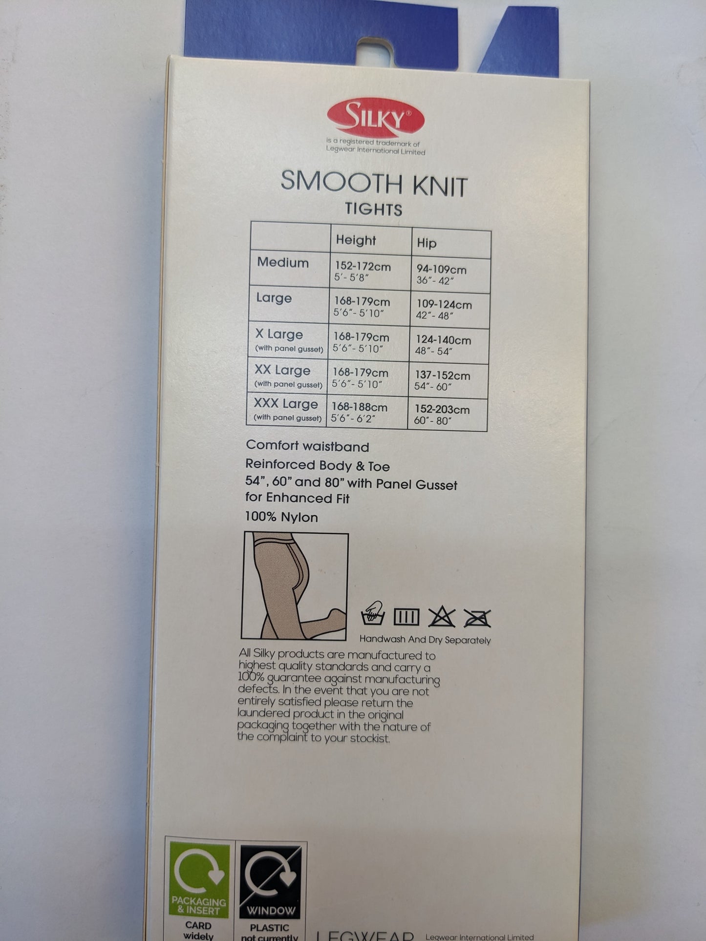 Silky Smooth Knit Tights Natural X Large
