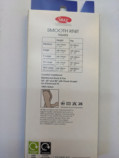 Silky Smooth Knit Tights Natural X Large