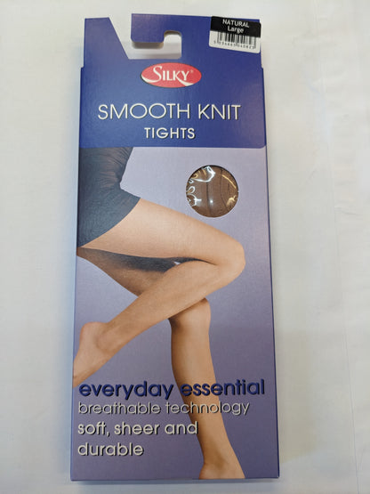 Collant tricoté doux et soyeux, naturel, grande taille