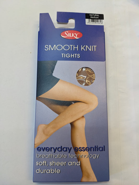 Silky Smooth Knit Tights  Natural Medium