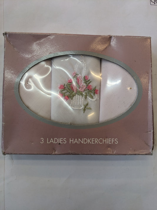 Lot de 3 mouchoirs en boîte Rjm pour femme