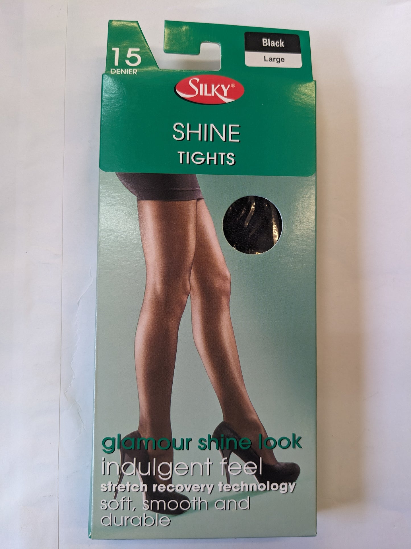 Collants noirs effet soyeux Taille L