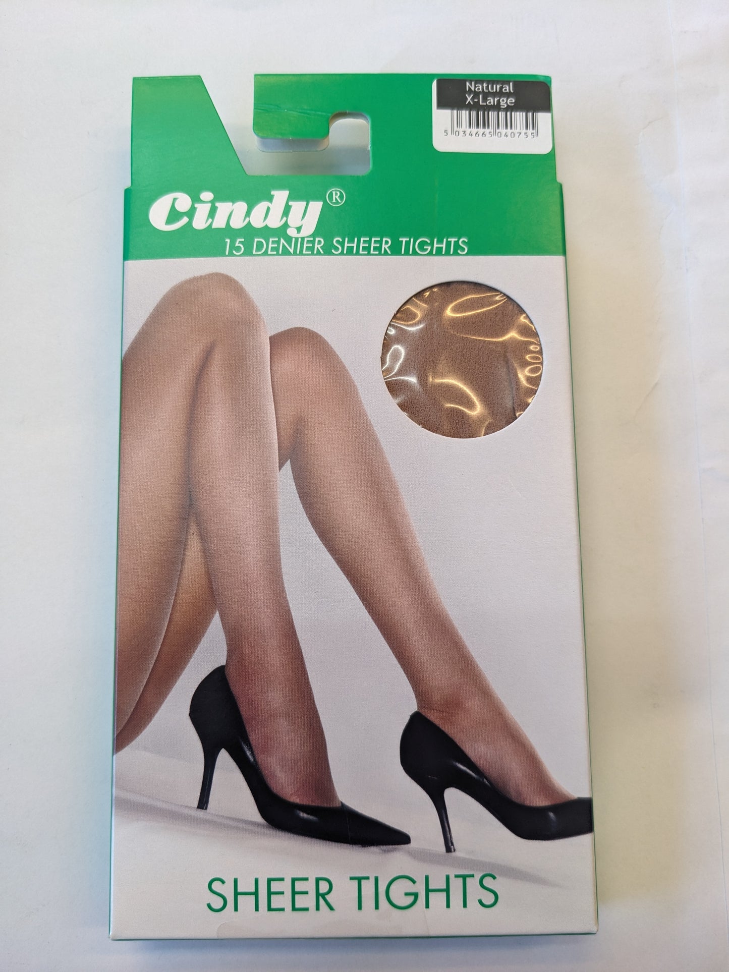Collant Transparent Cindy 15 Deniers Naturel Grande Taille