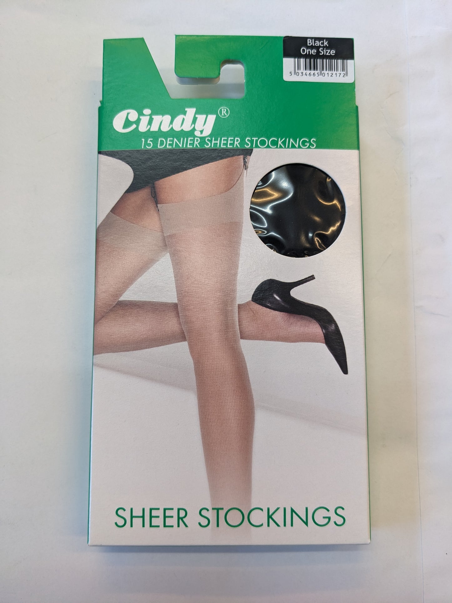 Collant voile 15 deniers Cindy noir taille unique