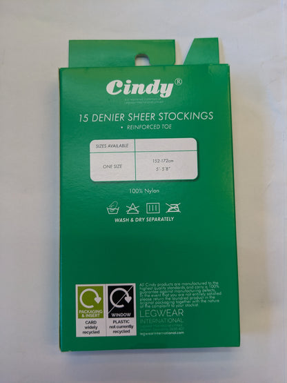 Collant voile 15 deniers Cindy noir taille unique