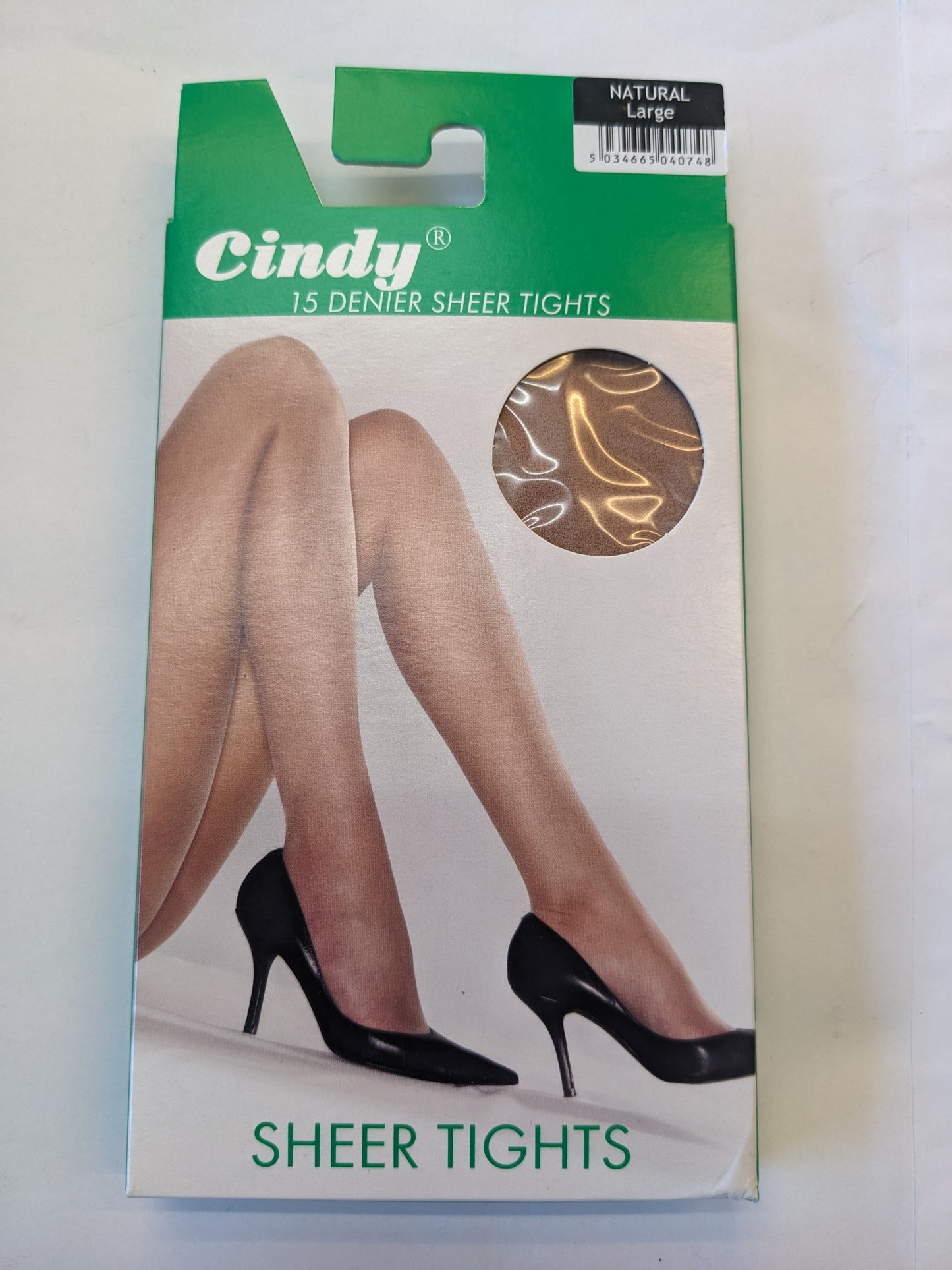 Collant voile 15 deniers Cindy naturel grande taille
