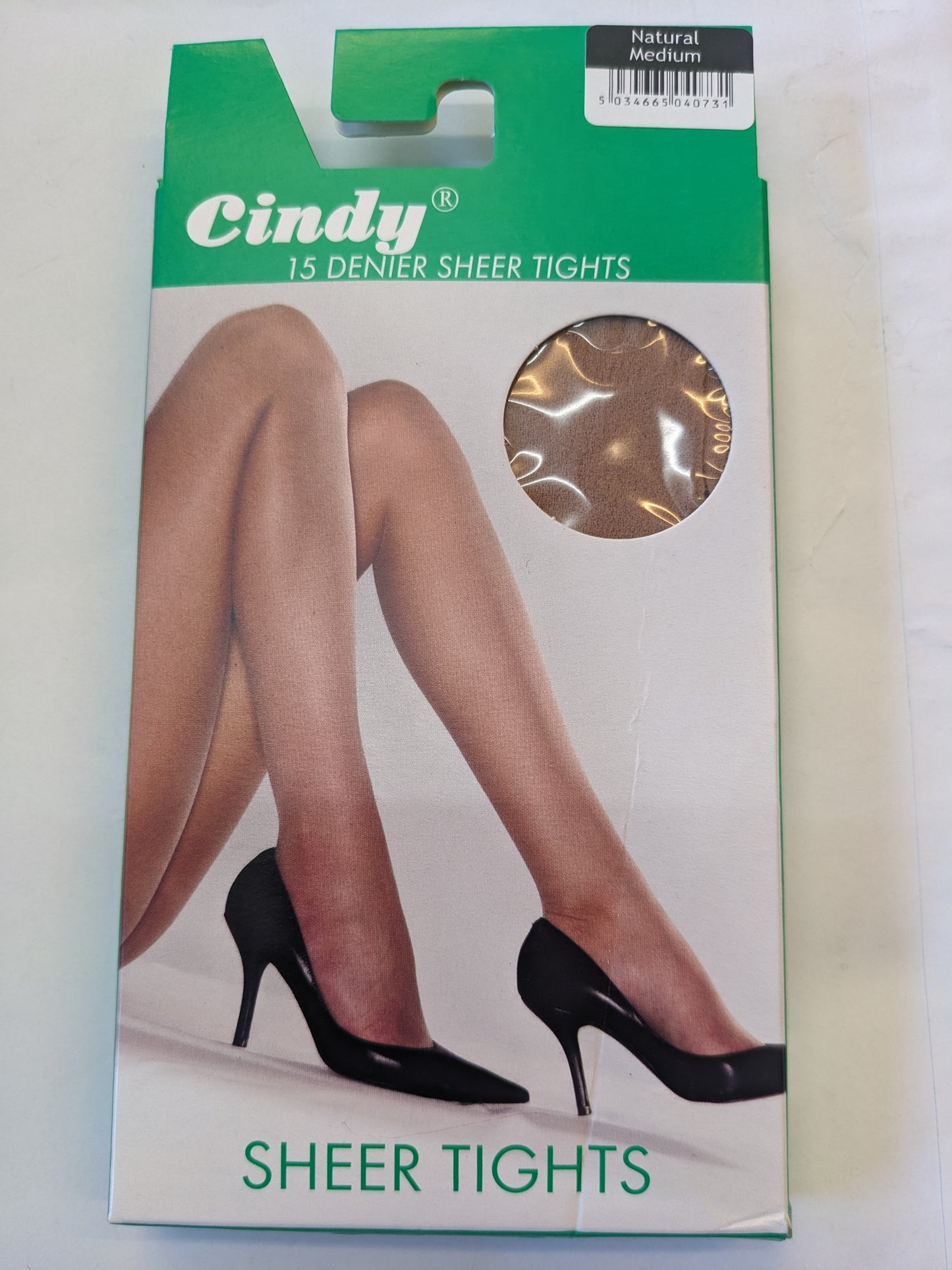 Cindy 15 Denier Sheer Tights Natural Medium