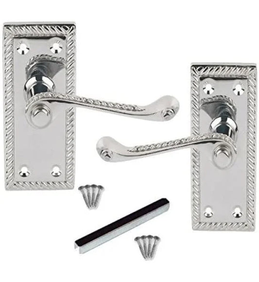 4" Georgian latch chrome