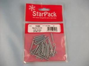 STARPACK SCREW & NUT SLOTTED 25MM