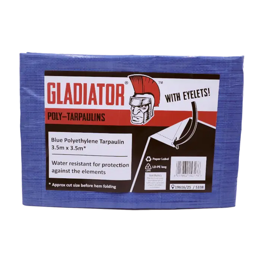 BÂCHE EN POLYÉTHYLÈNE BLEUE GLADIATOR 2,75m x 3,6m