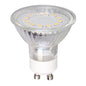 3 X 2W Power LED Lamps With 3 LED's, GU10, Equivalent To 40W, Warm White.