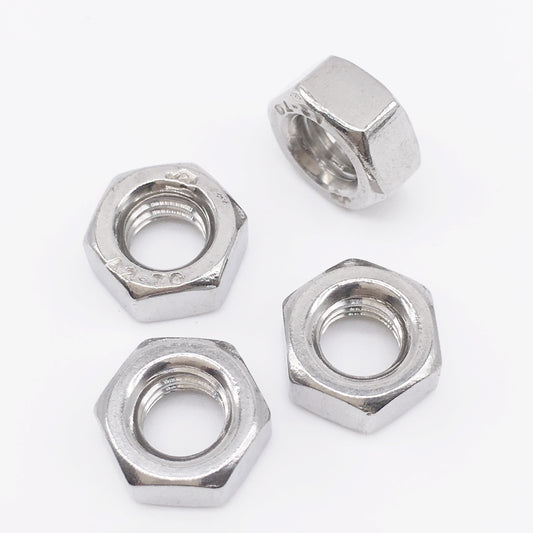 Steel Hex Nuts, BZP M4