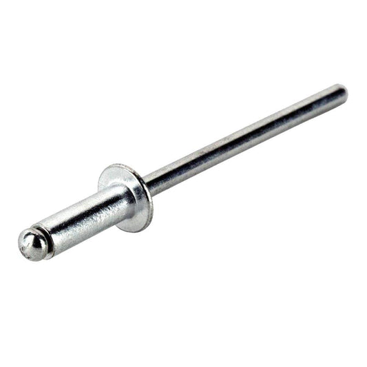 Rivets aveugles en aluminium avec mandrin en acier, 4,0 mm de diamètre x 16 mm de long (5/32" x 5/8")