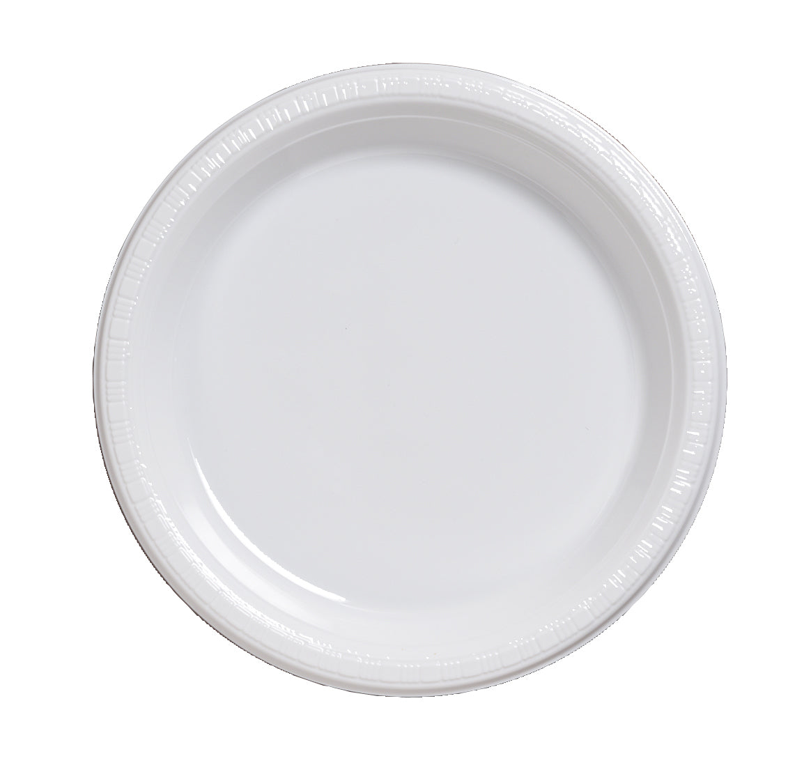 EXTRA VALUE 22CM  PLASTIC PLATES WHITE 25'S