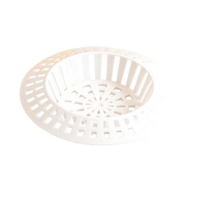 Sink Strainers, Small White Plastic 32mm - 41mm (1.1/4" - 1.5/8")