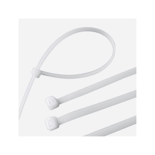 Cable Ties, White 300mm X 4.8mm (12")
