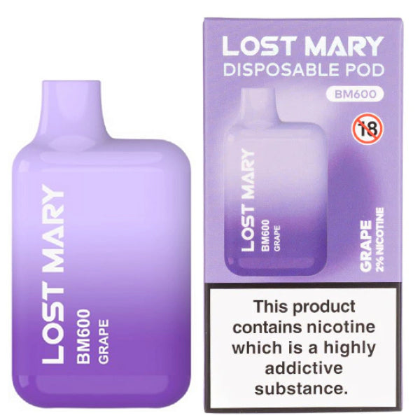 Lost Mary Grape 600 puffs Disposable Pod