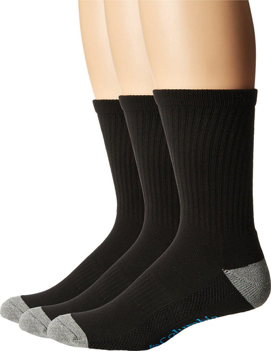 Men's 3 Pack Plain Black Sport Socks