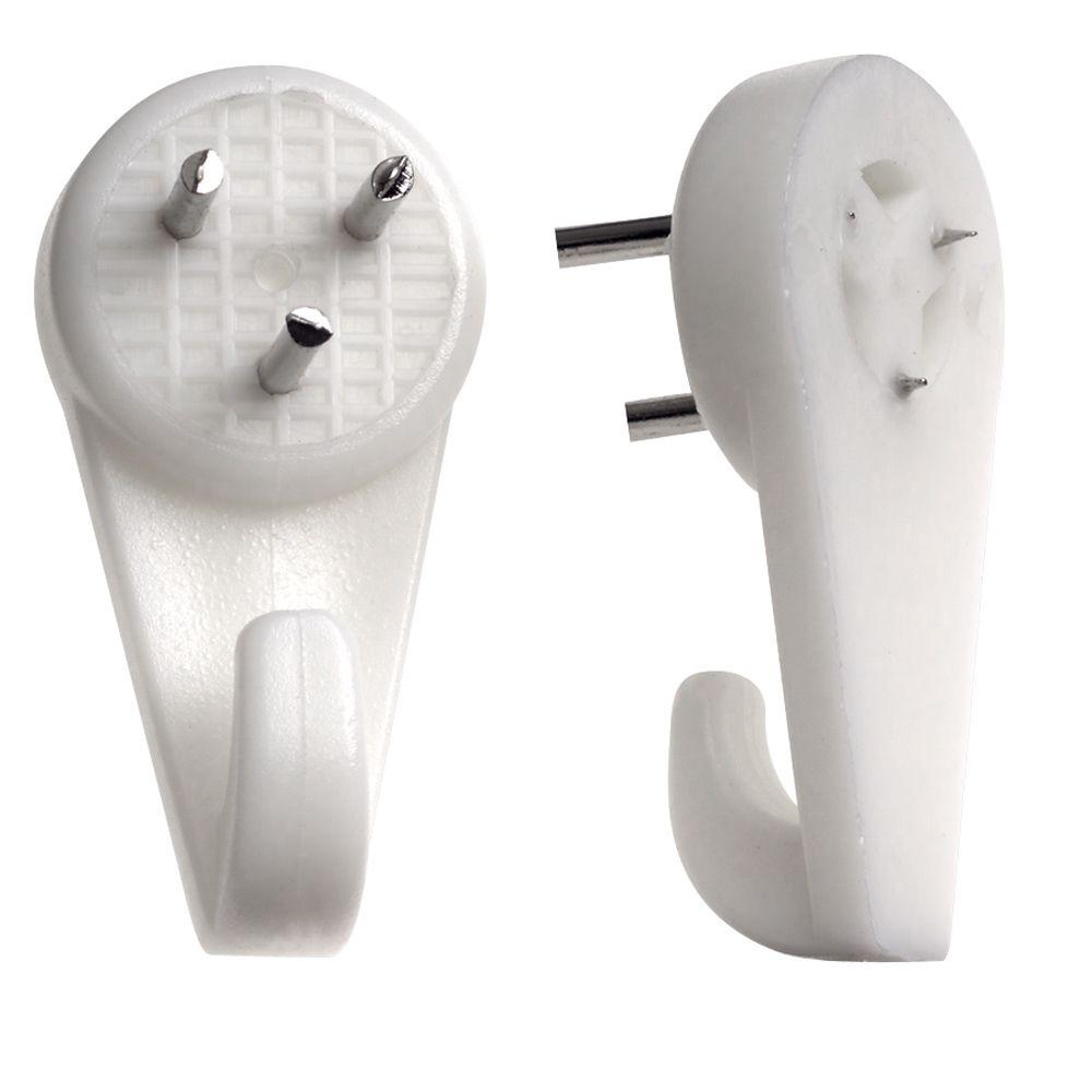 Plastic Hardwall Picture Hooks, Small