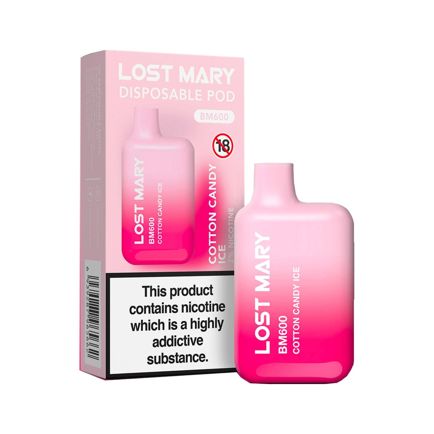 Lost Mary Disposable Pod Cotton Candy Ice Flavor