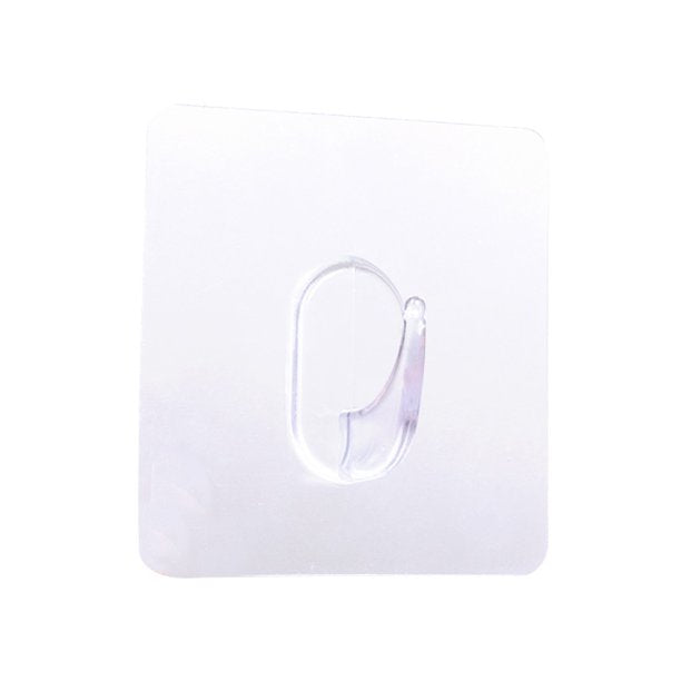 Self Adhesive Hooks, Large Oval, Clear