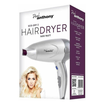 Paul Anthony 'Eco-Dry' 1600w Hair Dryer - Silver