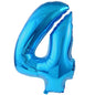 40INCH BLUE FOIL BALOON NUMBER 4