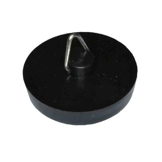 Basin & Bath Plugs, Black (1 X 38mm, 1 X 45mm) 1pk
