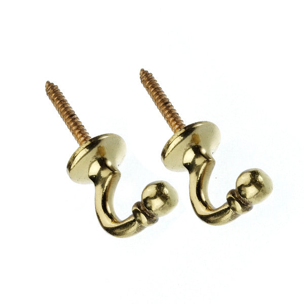 Curtain Tie Backs, Solid Brass, Ball End
