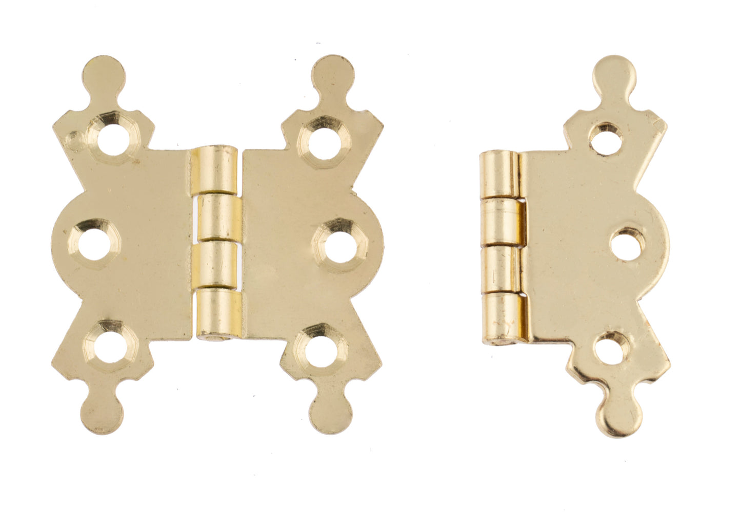 Butterfly Hinges, Brassed 40mm 1pk