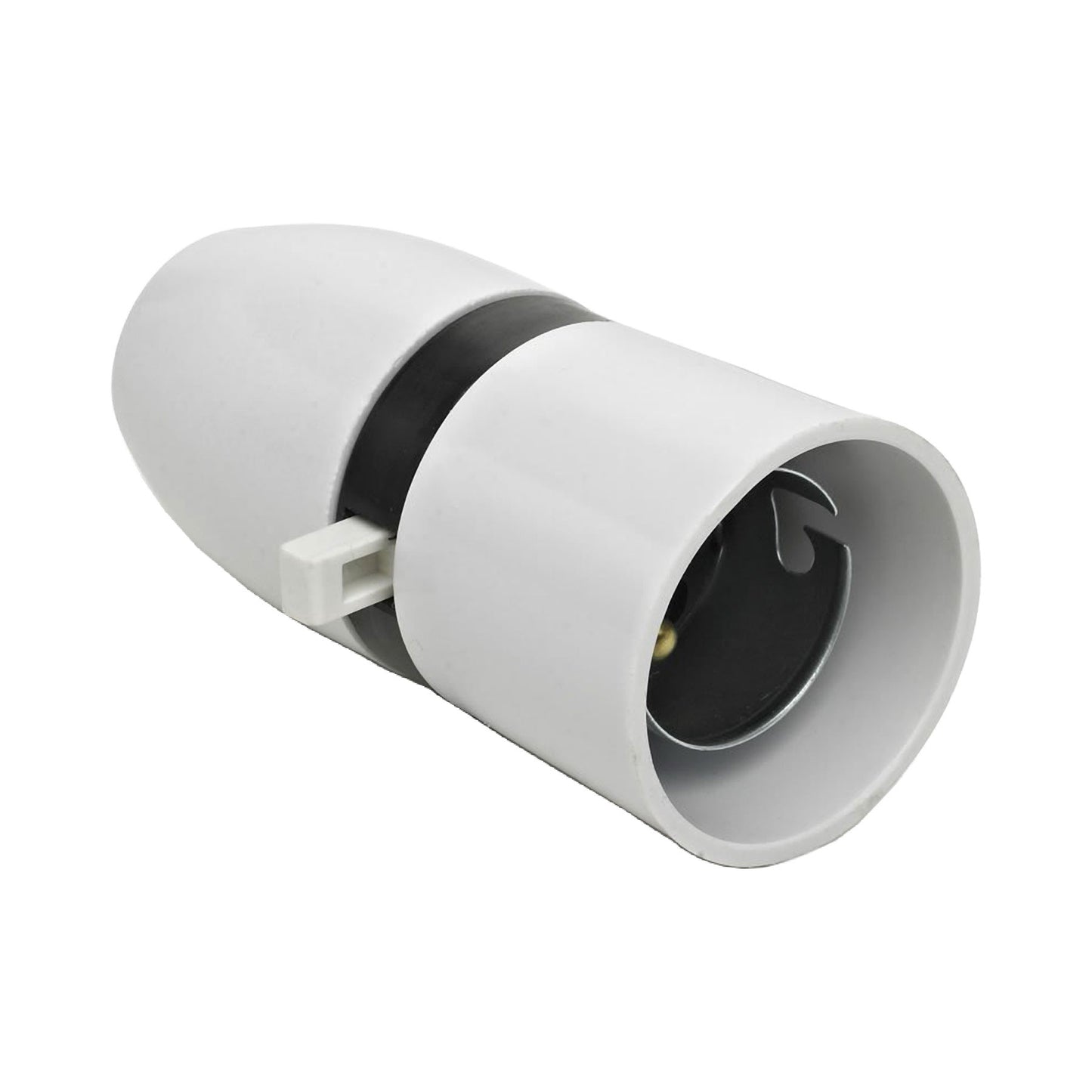 Lamp Holder - Cord Grip - T2 Switched - White - 1 pk