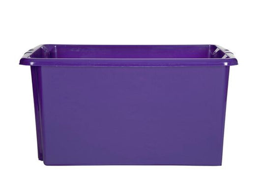 LARGE STORAGE BOX PURPLE WITH LID