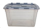 55L TOTE BOX SILVER LID