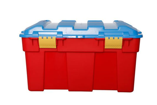 40L TRUNK RED BASE BLUE LID