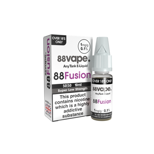 88Vape Anytank Fusion 1mg E-Liquid - 10ml Bottle