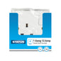 1 gang - 13 amp - Wall Socket - Switched - White -  1 pk