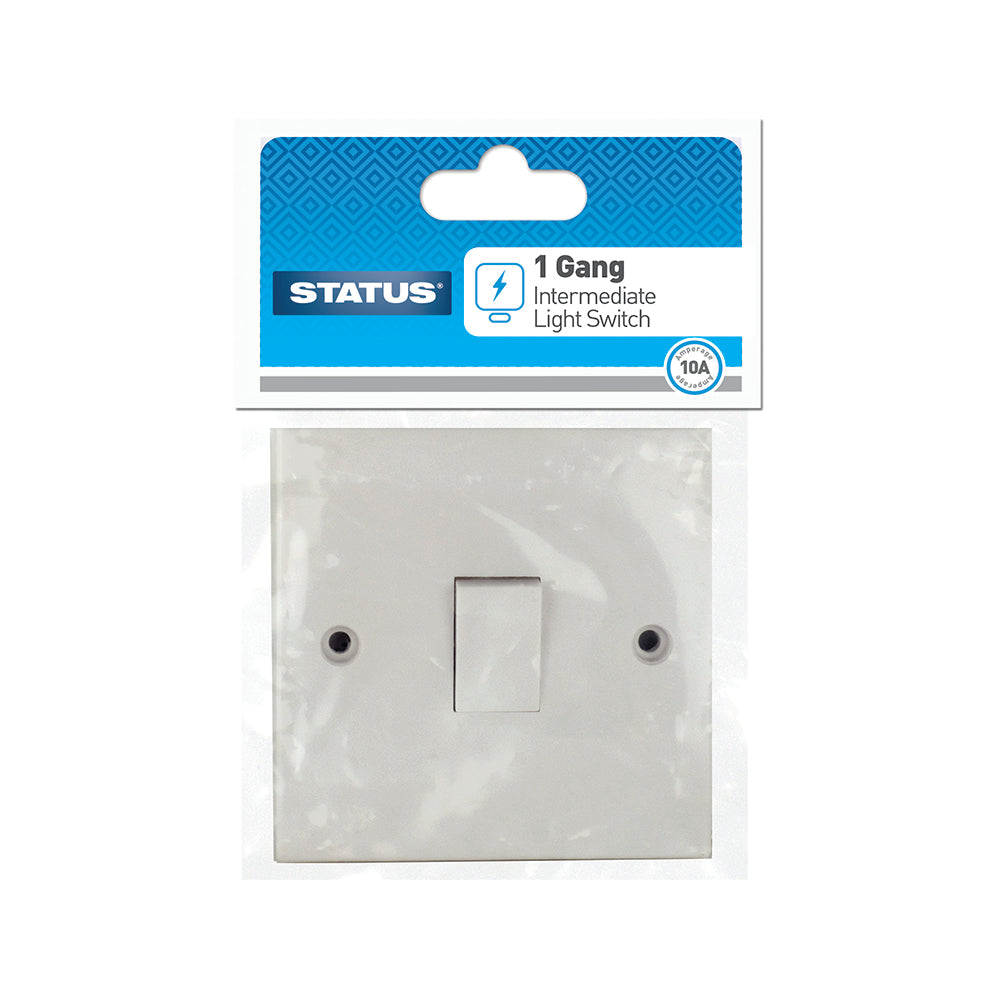 1 gang - Intermediate - Light Switch - White -1 pk