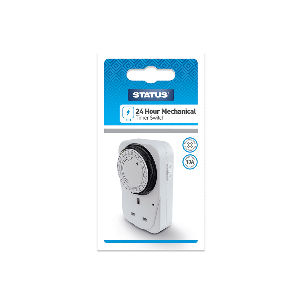 24 Hour - Timer Switch - "Standard Size" - White -1 pk