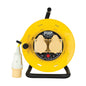 25 Mtr - 110 v - "M Frame" - 2 Socket Outlet with Thermal Cut Out - Yellow - Cable Reel - 1 pk