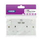 2 gang - 13 amp - 2 x USB Charging Port - Wall Socket - White -1 pk