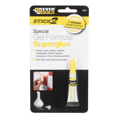 Everbuild STICK 2 SUPERGLUE GEL 3gm