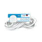 2 way - 6 Mtr - Extension Socket - White - Neon Indicator - Plug - 1 pk