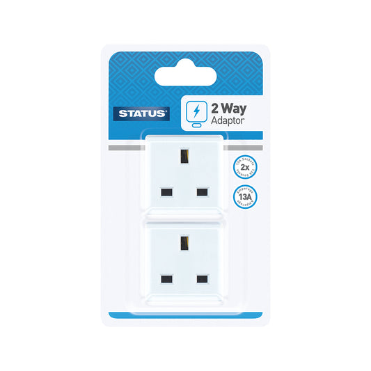 2 way - Non-Fused - Adaptor - White