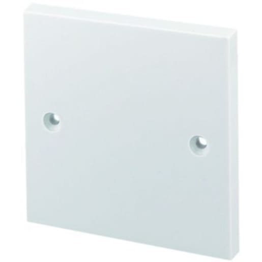 Single Blanking Plates  in Elegant White.