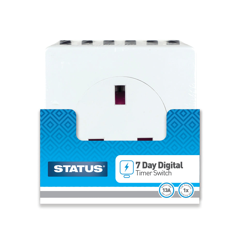 7 Day Timer Switch - "Digital Timer" - White -1 pk
