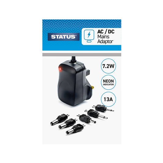 Adaptateur CA/CC - 7,2 W - Noir - 1 pce
