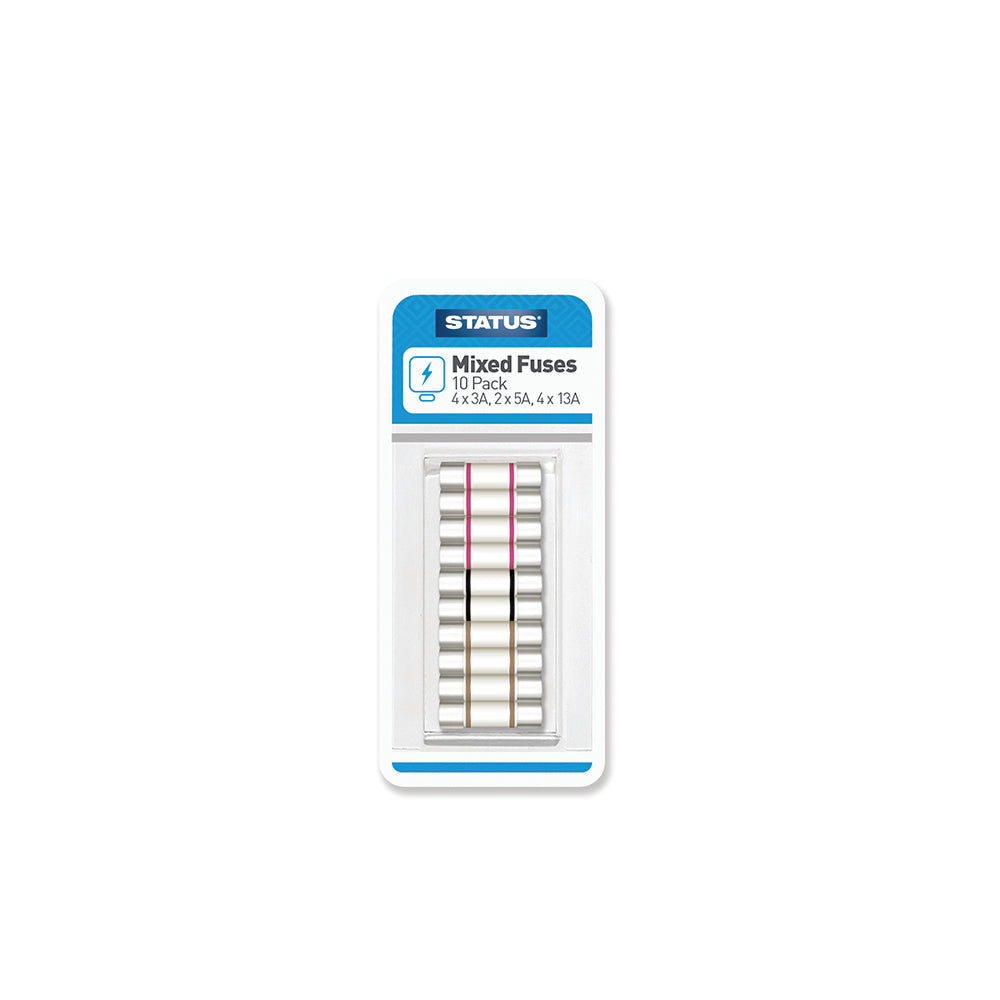 10 pk mixed - Fuses - 4x3 amp - 2x5 amp - 4x13 amp