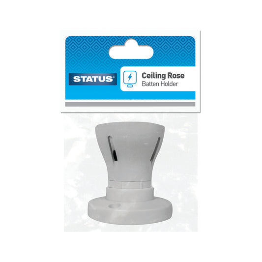 5 A - Douille Bague en Porcelaine pour Rosace de Plafond - BC - Blanc - 1 pce
